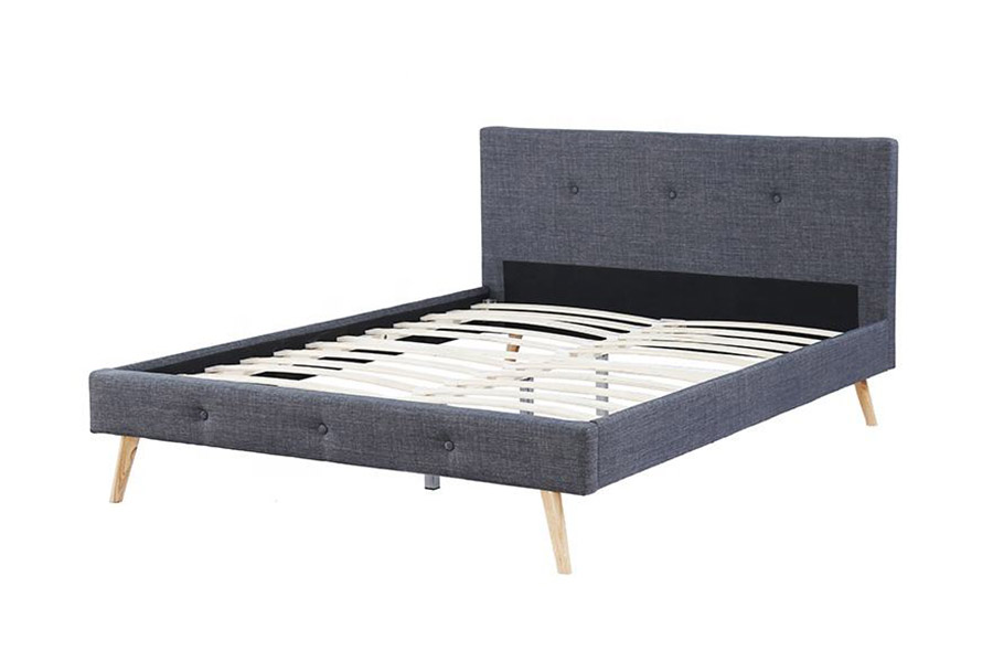 1368 Стильная мягкая кровать в скандинавском стиле