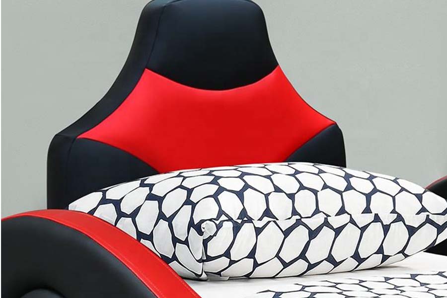 1510 Leather Bed Cool Shape Car Beds for Kids