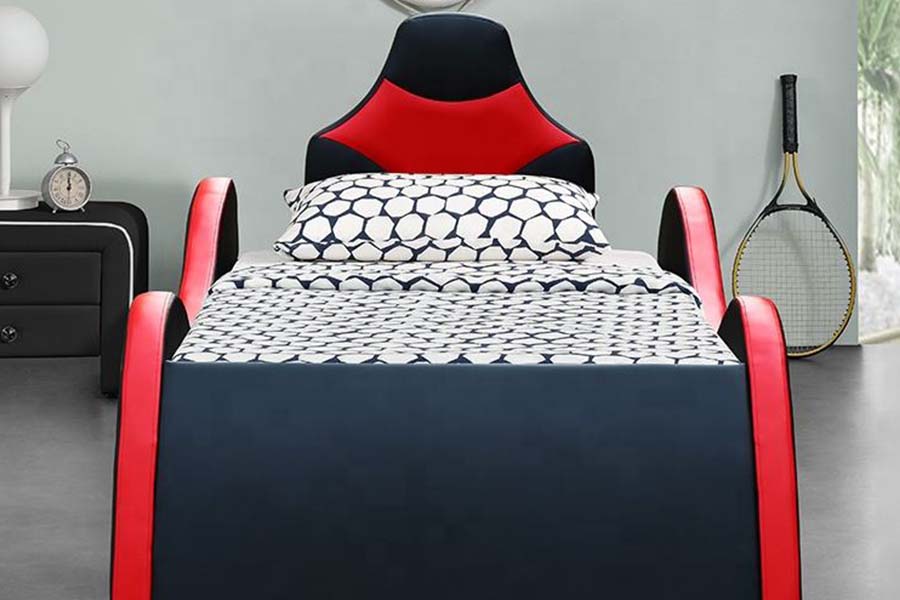 1510 Leather Bed Cool Shape Car Beds for Kids
