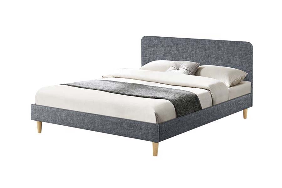1509 High Quality Wooden Linen Bed Upholstered Bed