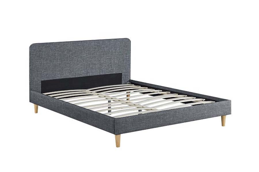1509 High Quality Wooden Linen Bed Upholstered Bed