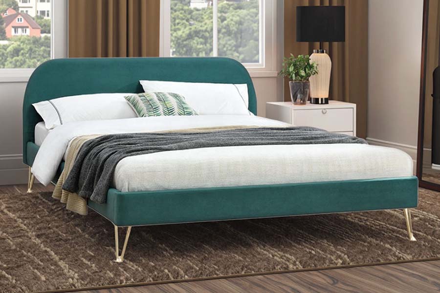 1475 Высококачественная кровать размера King Size с мягкой обивкой